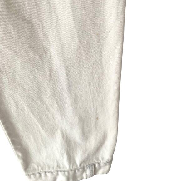 Marithe Francois Girbaud White Denim Capri Cropped Rainbow Embroidered Jeans 27 - Picture 4 of 11